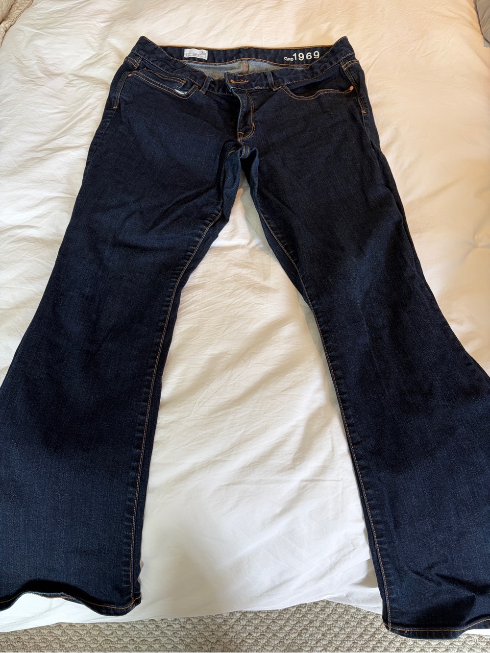 GAP 1969 Dark Blue Denim Jeans CURVY